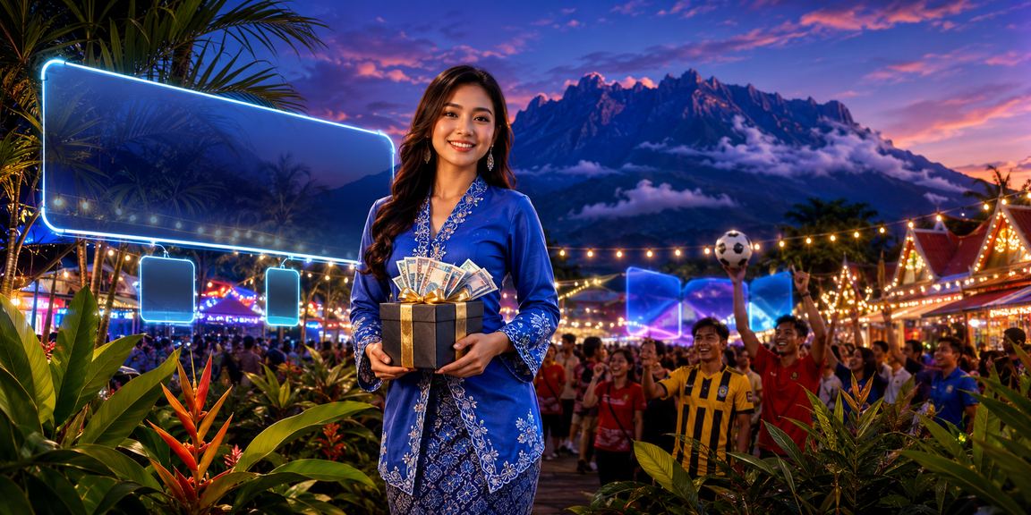 Pengguna wanita di Sabah menikmati permainan slot dalam talian dengan busana Baju Kurung